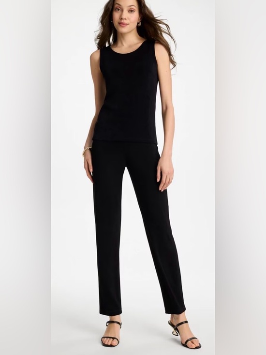Travelers by Chico's Pants - Chico’s Travelers Essential Slim Pants Slinky Knit Women L Tall Black